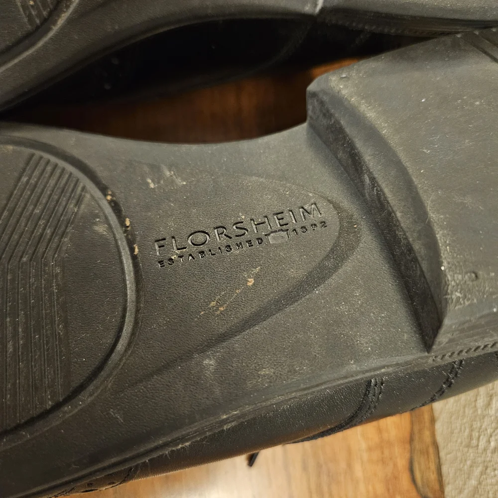 Florsheim‎ Portfolio Wing Ox Leather Wing Tip 11702-001 Black Size 11.5 D